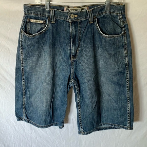 US Polo Assn: Men's Blue Baggy Denim Shorts- 33 - Picture 1 of 11